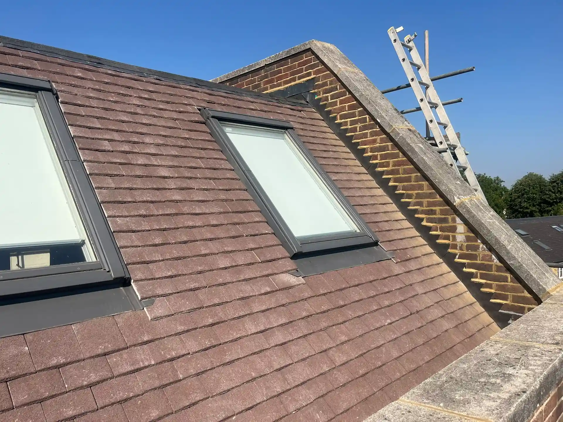 Slate roof repair on a Victorian villa in Ealing, W5