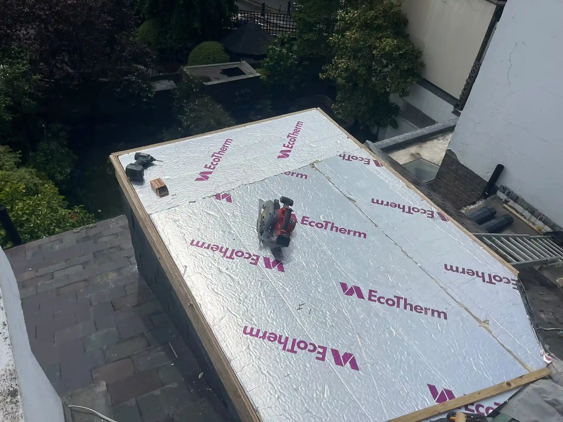Flat roof installation on a rear extension in Ealing, W5