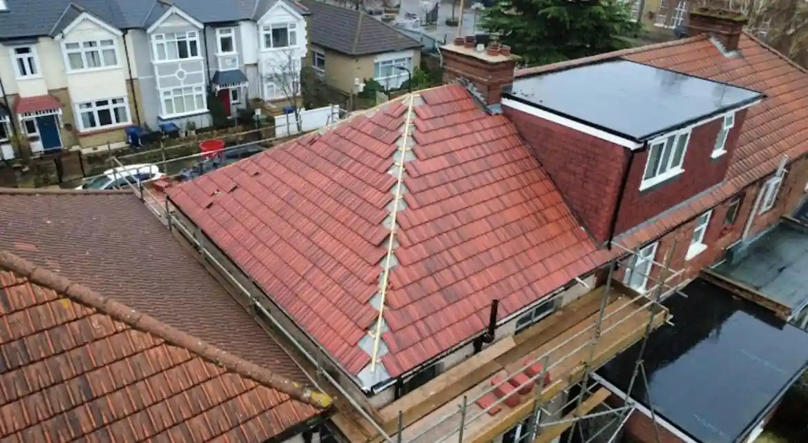 Gutter repair on a Victorian property in Ealing, W5