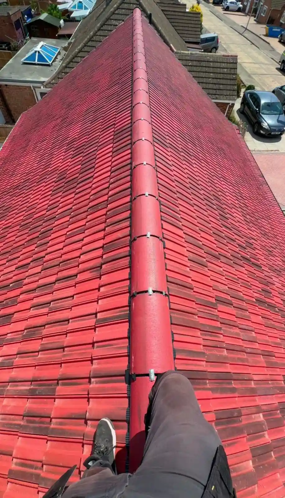 Roofers in Ealing | Trusted Roofing Company in Ealing Moss removal from a slate roof in Ealing, W5